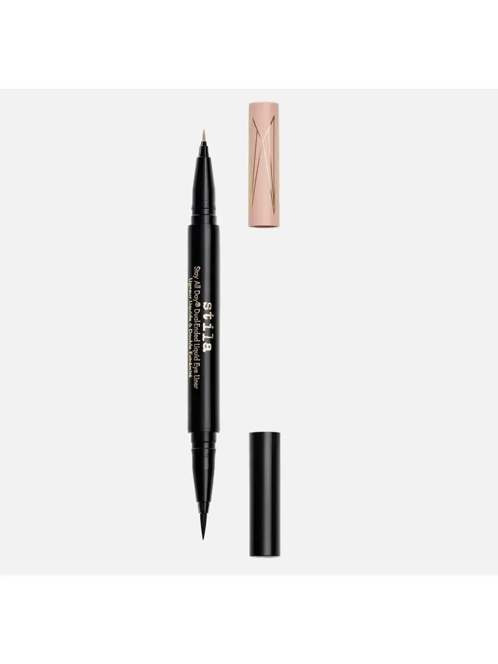 Stila Stay All Day Dual-Ended Waterproof Liquid Eye Liner Kitten Cosmo/ Intn Blk